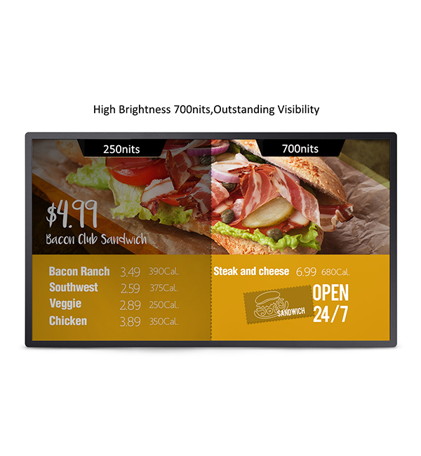 43inch digital menu